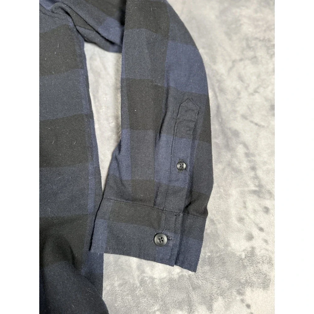 Grizzly Griptape Company Men's 2XL Sherpa Lined Flannel Shacket Jacket Blue